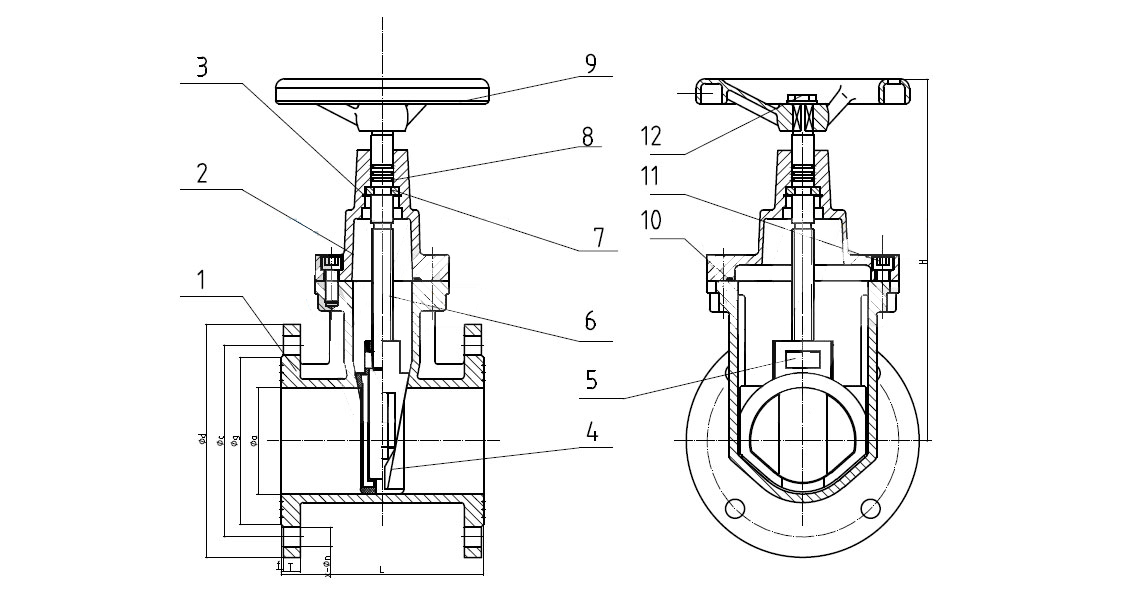 Non-Rising Stem Metal Seated Gate Valve